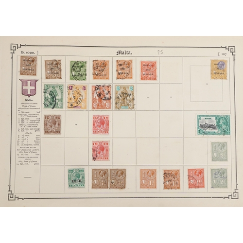 1543 - A 19th century stamp album containing 19th century and later Commonwealth and world stamps including... 