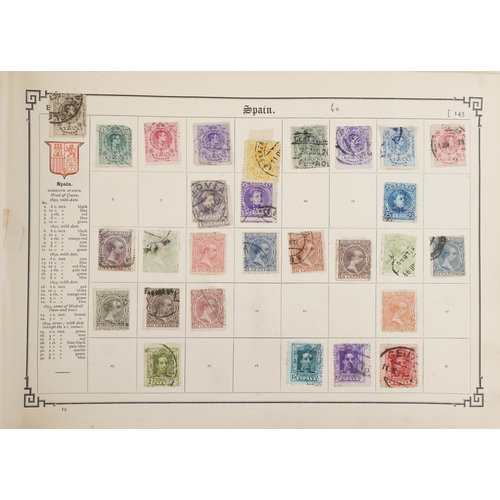 1543 - A 19th century stamp album containing 19th century and later Commonwealth and world stamps including... 