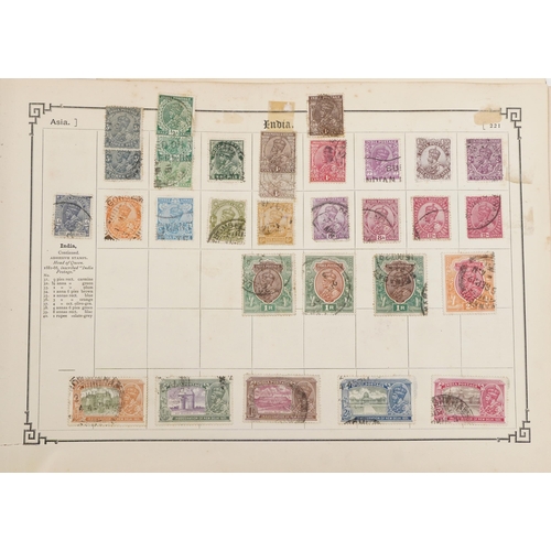 1543 - A 19th century stamp album containing 19th century and later Commonwealth and world stamps including... 