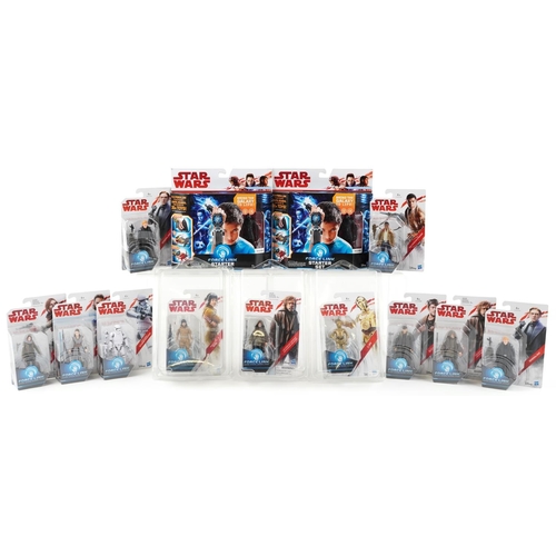 591 - Thirteen as new Star Wars Force Link collectable figures including General Hux, Jyn Erso, Luke Skywa... 