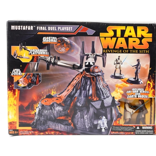 604 - Five as new Star Wars Revenge of the Sith collectables comprising Barc Speeder with Barc Trooper, An... 