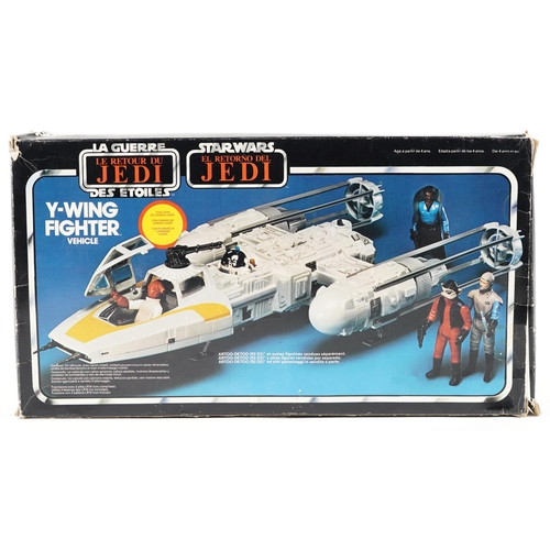 605 - A vintage 1980s Star Wars Return of the Jedi Y-Wing Fighter vehicle, with box.