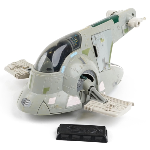 608 - A vintage 1980s Star Wars The Empire Strikes Back Slave One Boba Fett Space Ship, with box