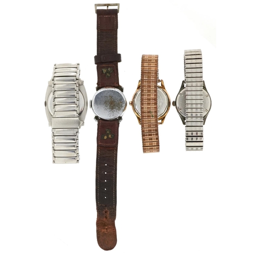 2569 - Four vintage gentlemen's wristwatches comprising Mudu, Solo, Kenneth Cole and Nouvela.