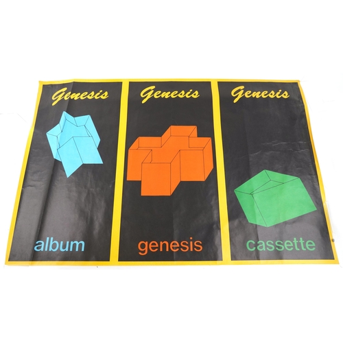 1595 - A vintage Genesis poster, 151cm x 101cm.