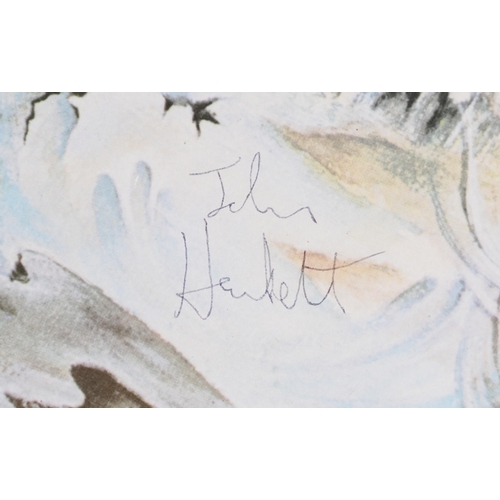 1596 - A Voyage of the Acolyte album poster by Steve Hackett (Genesis), circa 1975, bearing signatures, Ste... 