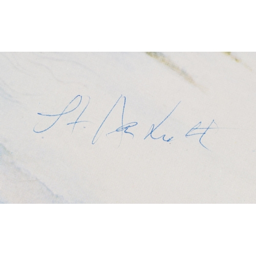 1596 - A Voyage of the Acolyte album poster by Steve Hackett (Genesis), circa 1975, bearing signatures, Ste... 