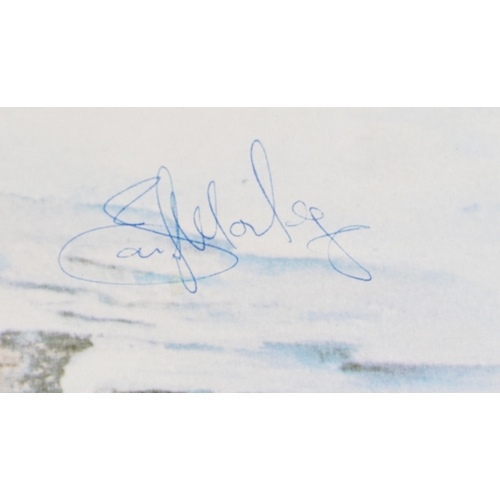 1596 - A Voyage of the Acolyte album poster by Steve Hackett (Genesis), circa 1975, bearing signatures, Ste... 