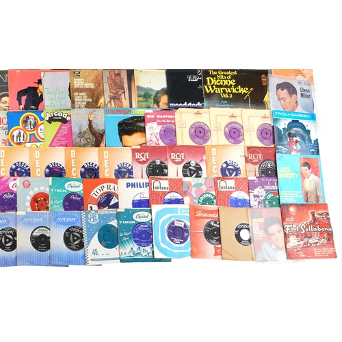 465 - A collection of predominantly 60s and 70s vinyl LP records to include The Beatles, The Beach Boys an... 