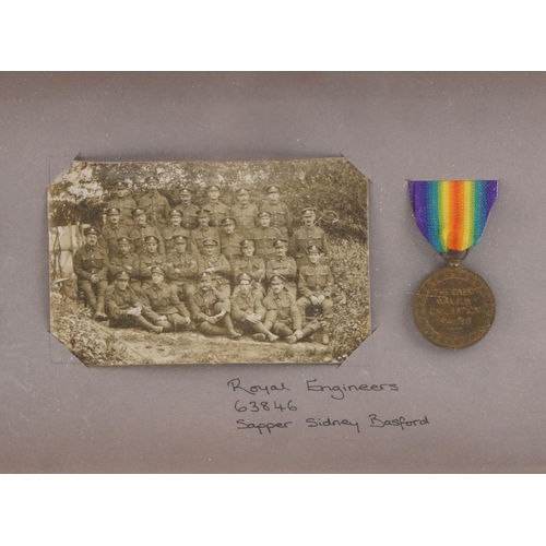 660 - Five British military World War I medals including two pairs awarded to PW.4066 PTE.R.J.COX.MIDD'X R... 