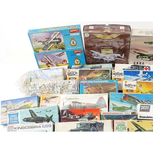 554 - A collection of collector's model kits including Esci, Hales, Corgi, Jo-Han, Impact and The Lindberg... 