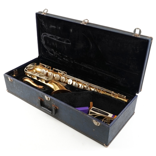 455 - A Vito tenor saxophone, L-72cm, cased.