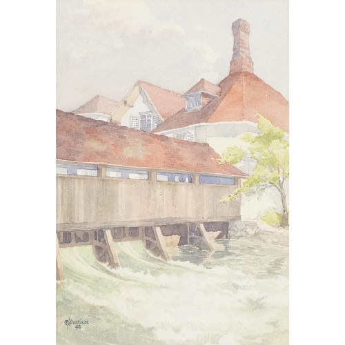 2804 - N.L. Winslade - Two 20th century British school watercolours on paper, each signed and dated, framed... 