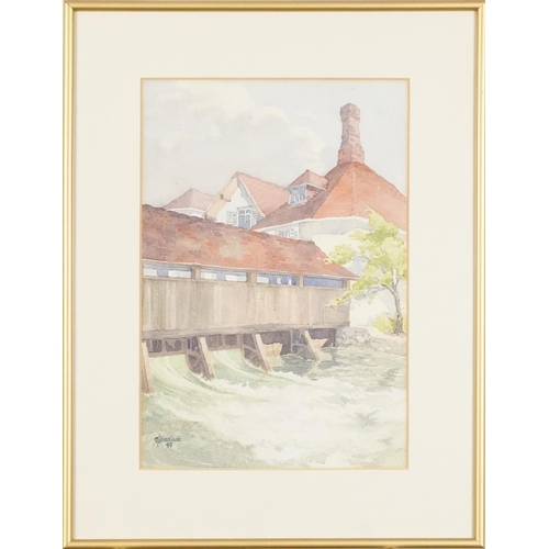 2804 - N.L. Winslade - Two 20th century British school watercolours on paper, each signed and dated, framed... 