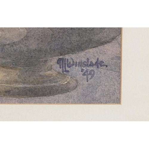 2804 - N.L. Winslade - Two 20th century British school watercolours on paper, each signed and dated, framed... 