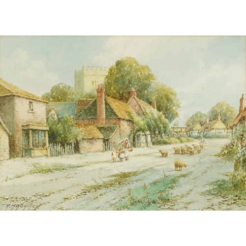 2810 - R. Macauley - Portchester, Hampshire, 19th century British school watercolour on paper, signed, fram... 