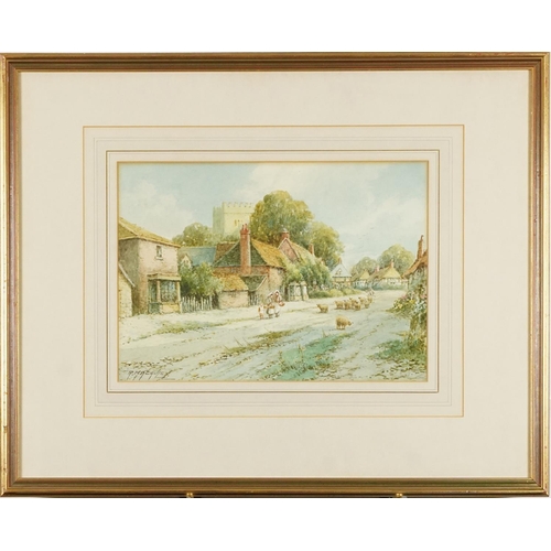 2810 - R. Macauley - Portchester, Hampshire, 19th century British school watercolour on paper, signed, fram... 