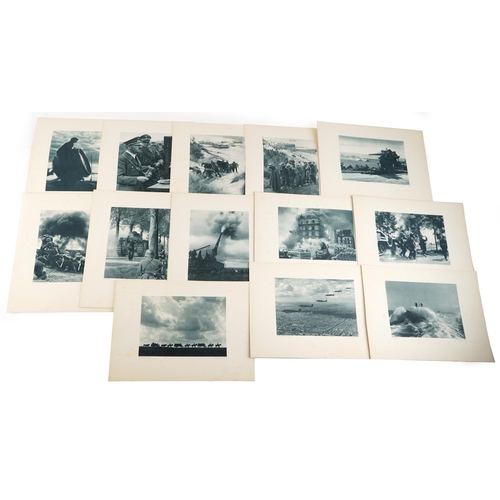 739 - Masterpieces of German War Photographers, thirteen black and white photographs of war to circa 1943,... 