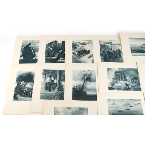 739 - Masterpieces of German War Photographers, thirteen black and white photographs of war to circa 1943,... 