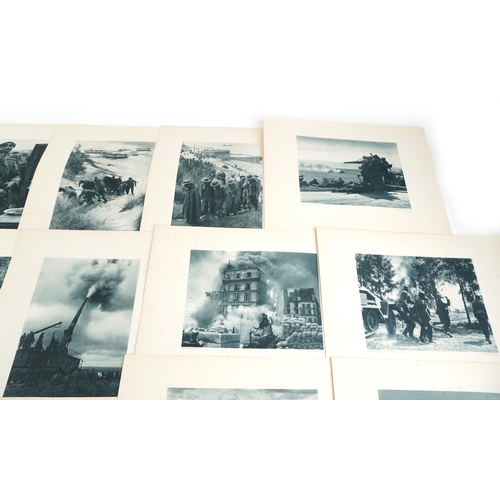 739 - Masterpieces of German War Photographers, thirteen black and white photographs of war to circa 1943,... 