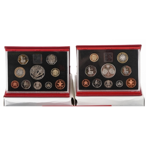 1496 - Nine annual proof coin sets to include dates 1991-1999.