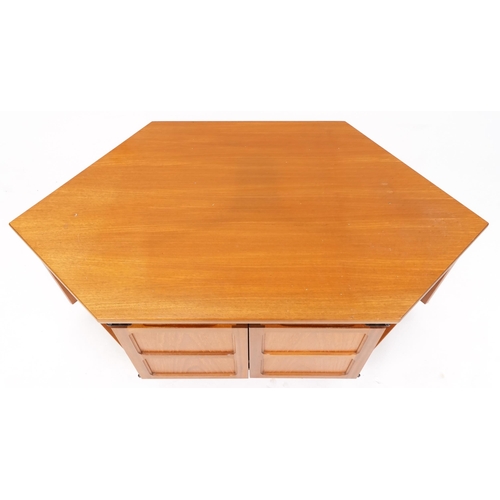 1040 - A late 20th century teak side cabinet by Nathan Furniture, 52cm H x  99cm W x 48cm.