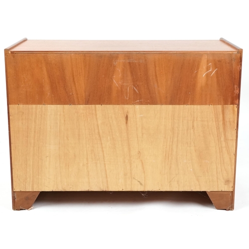 1044 - A late 20th century teak side cabinet by Nathan Furniture, 75cm H x 102cm W x 44cm D.