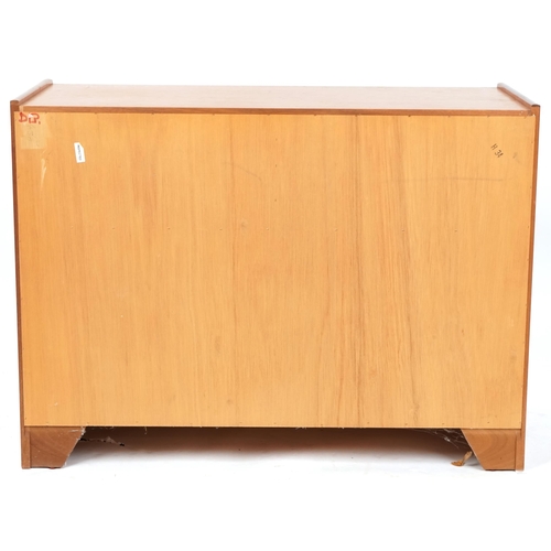 1042 - A late 20th century teak side cabinet by Nathan Furniture, 75cm H x 102cm W x 46cm D.