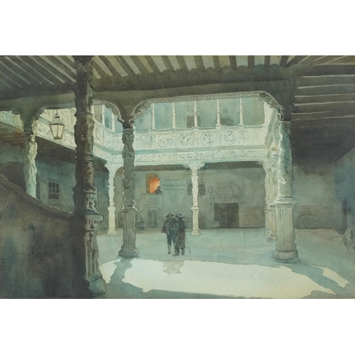 2820 - A. Wallace Rimington - Interior scene, early 20th century British school watercolour on paper, signe... 