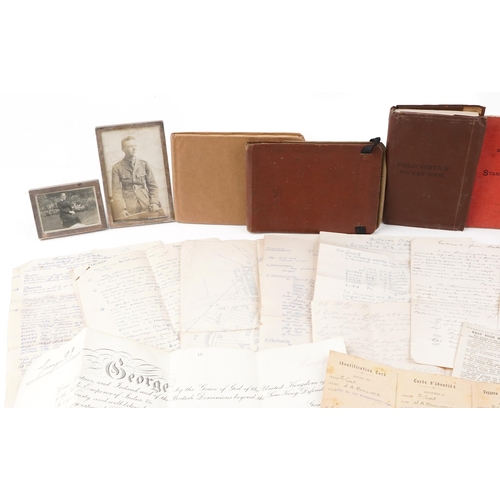 710 - A collection of militaria relating to Lieutenant John Arthur Bullock (1889-1942) of the Worcestershi... 