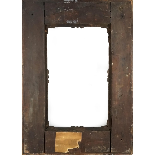 2653 - A good late 18th/early 19th century frame with pierced and scrollwork decoration, the aperture 34cm ... 