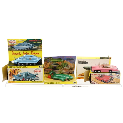 561 - A collection of diecast vehicles to include a Dinky Toys Captain Scarlet Spectrum Pursuit vehicle, a... 