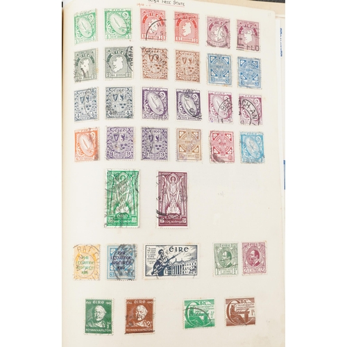 1539 - A black stamp album containing early 20th century and later Irish stamps to include George V overpri... 