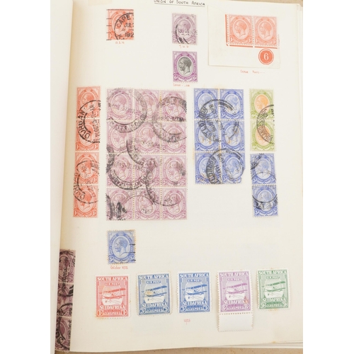 1540 - A black album containing early 20th century and later South African stamps to include blocks of twel... 