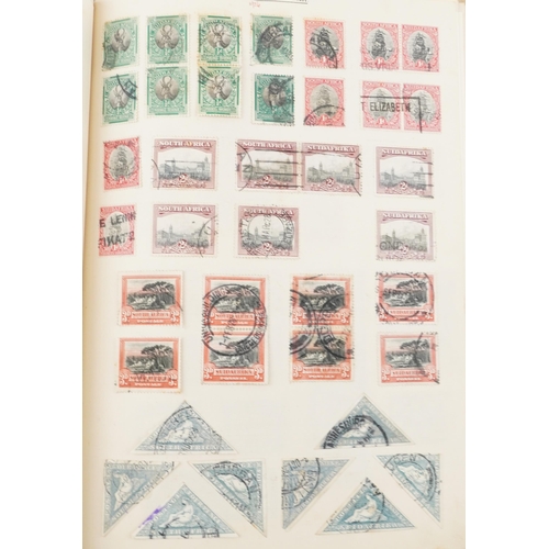 1540 - A black album containing early 20th century and later South African stamps to include blocks of twel... 