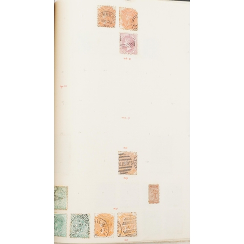 1542 - A black album containing Australian States 19th century and early 20th century stamps.