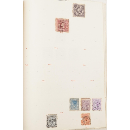 1542 - A black album containing Australian States 19th century and early 20th century stamps.