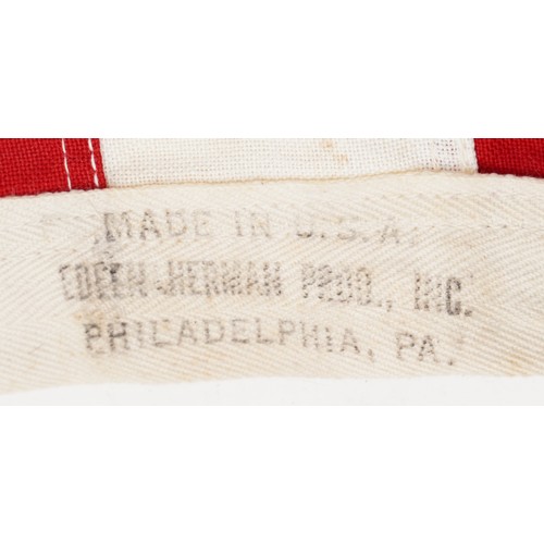 701 - A United States of America flag - Made in the USA, Edeen Herman Proo Inc. Philadelphia PA, 144cm x 8... 