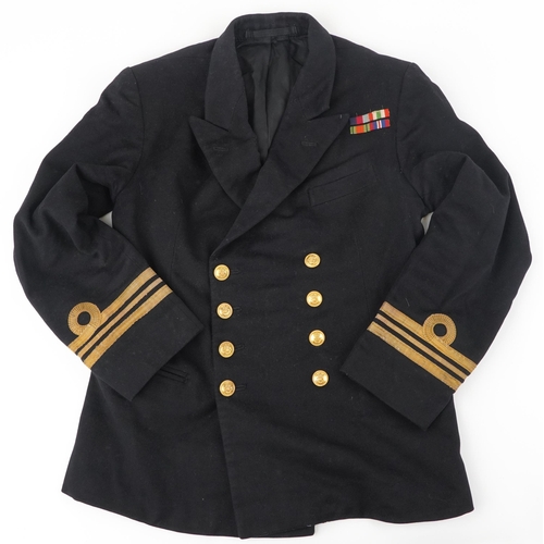 779 - Naval interest clothing including three dress tunics with bars