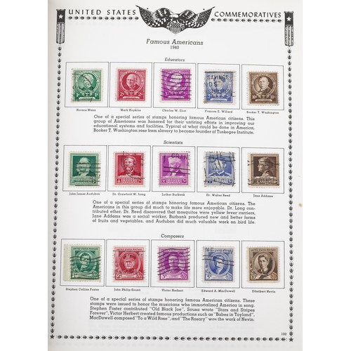 1522 - 19th century and later American stamps, some housed in two albums, including loose stamps, first day... 