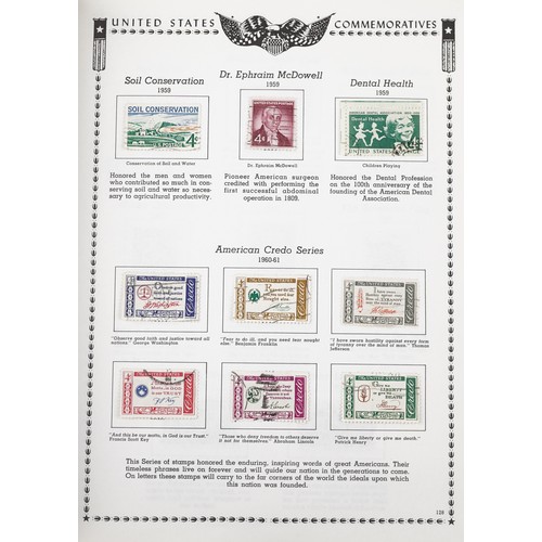 1522 - 19th century and later American stamps, some housed in two albums, including loose stamps, first day... 