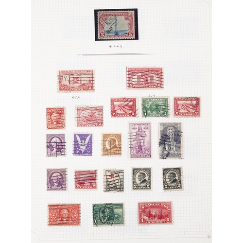 1522 - 19th century and later American stamps, some housed in two albums, including loose stamps, first day... 