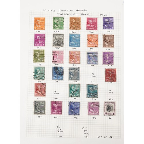 1522 - 19th century and later American stamps, some housed in two albums, including loose stamps, first day... 