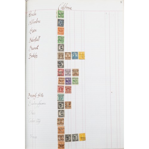 1515 - A very comprehensive collection of 19th century and later US pre-cancel stamps housed in a large led... 