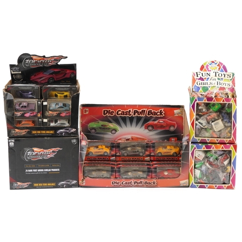 1356 - A collection of as new diecast and plastic toy cars.