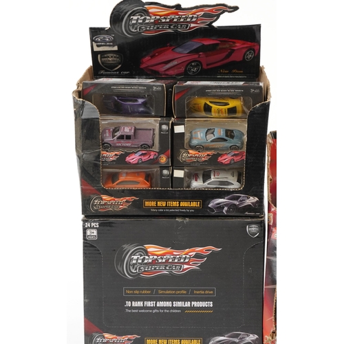 1356 - A collection of as new diecast and plastic toy cars.