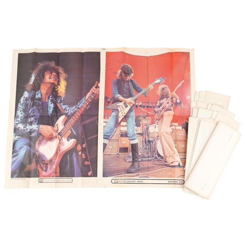 2288 - A collection of 1970s DISC Action Gallery series posters including Rod Stewart and Ronnie Lane, Wish... 