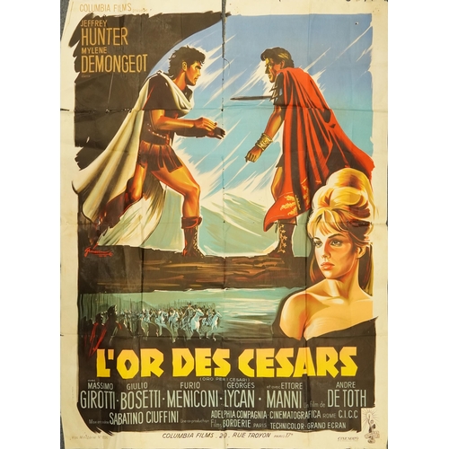 2287 - Gold for the Caesars, a large 1960s French advertising film poster by Columbia Films numbered 886, 1... 