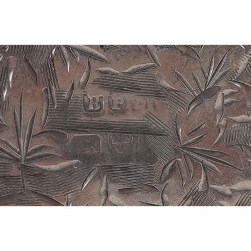 266 - Boots Pure Drug Company, an Edwardian silver sovereign case engraved with foliage on a silver Belche... 