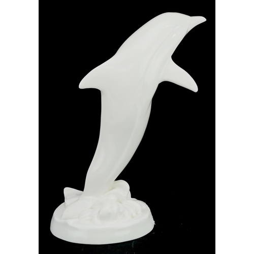 464 - A Royal Doulton Images 'The Leap' fine bone china model of a dolphin, 22cm high.